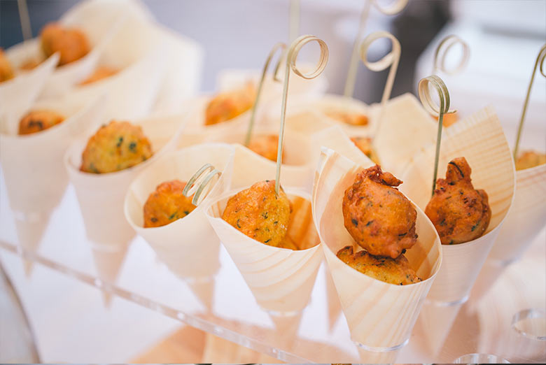 catering con menù vegano