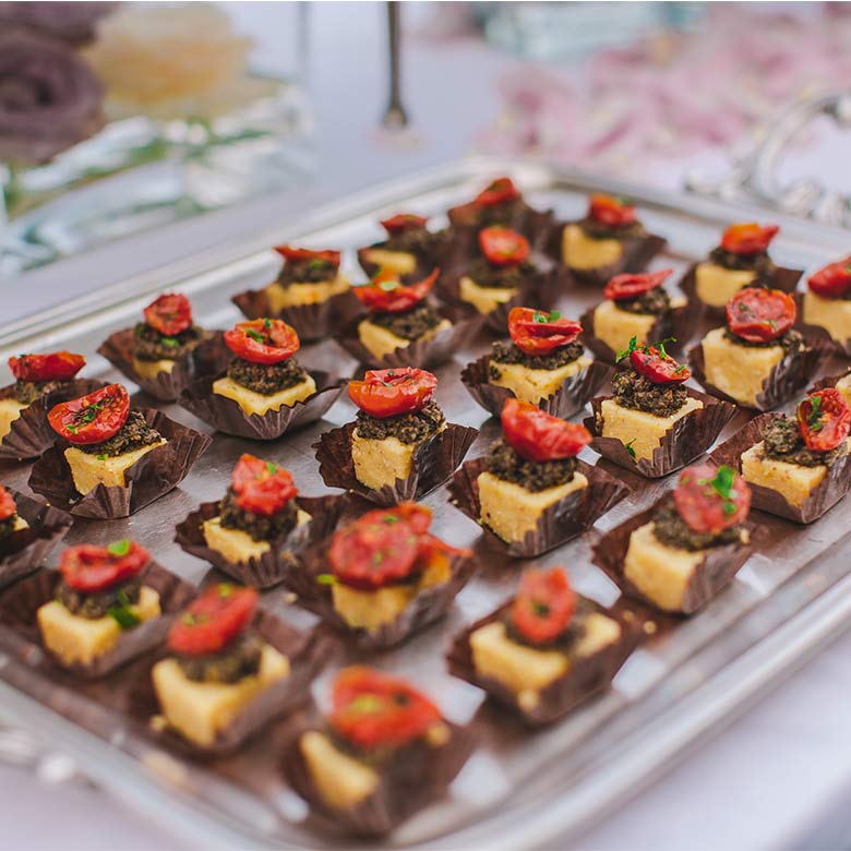 catering con menù vegano